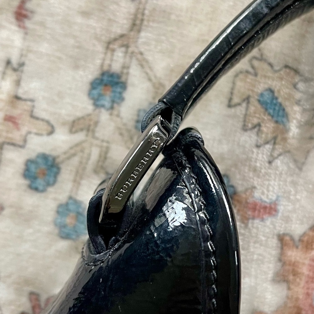 Burberry Black and Gray Plaid Shoulder Bag - Picture 7 of 15